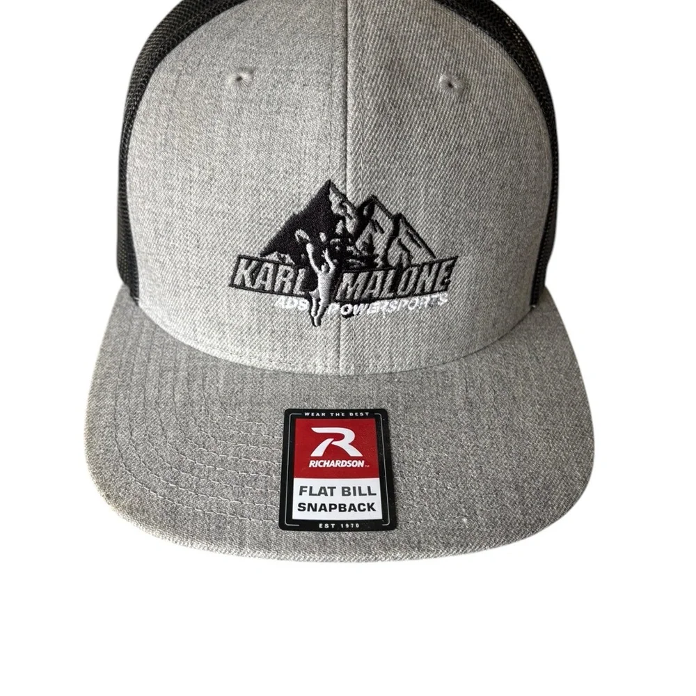 Karl Malone flat bill nwt snap back trucker hat. ADS sports. - Picture 9 of 9